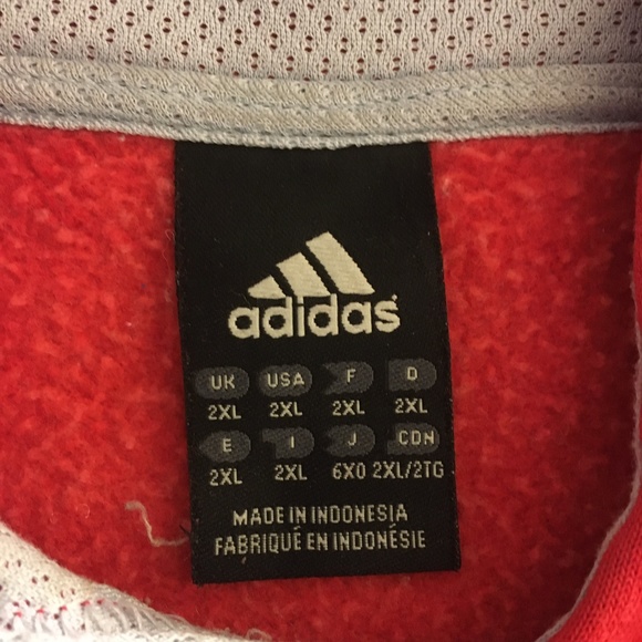 Adidas Men's XXL Red Pullover Hoodie MS2 MPF - Picture 3 of 11